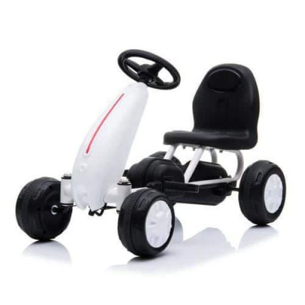 Αυτοκινητάκι Παιδικό με Πετάλια Go Kart Blaze Moni White B001 3800146242985