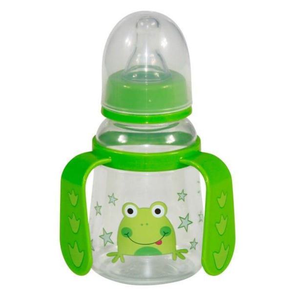 Μπιμπερό με Χερούλια Πλαστικό 125ml Lorelli Frog 1020065