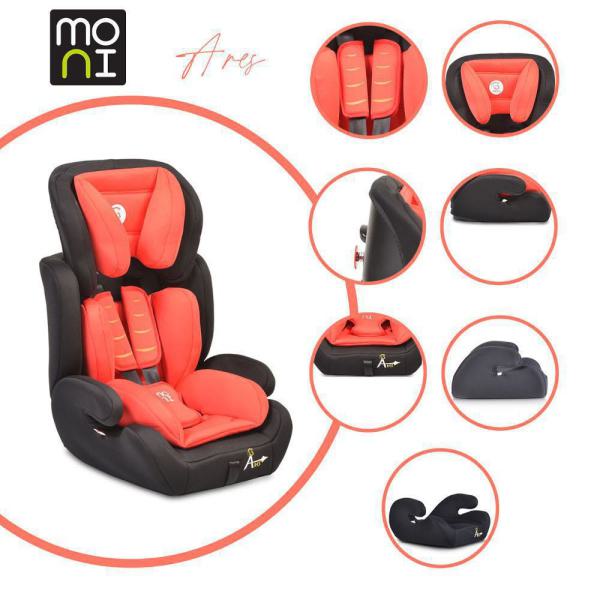 Κάθισμα Αυτοκινήτου 9-36kg Ares Moni Red 3800146238971